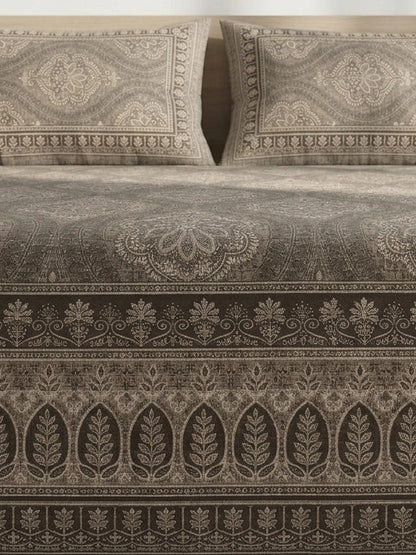 Croff Jaipuri Printed Cotton King Size Bedsheet 93X108