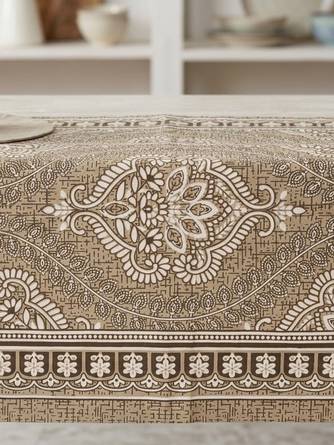Croff Jaipuri Printed Cotton King Size Bedsheet 93X108