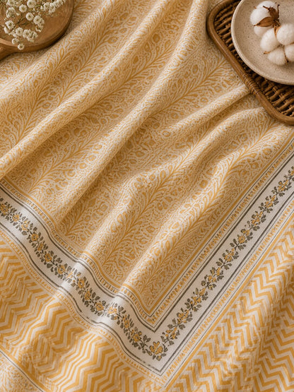 CROFF Premium Cotton Bedsheet King Size (90 x 108 inches) | 2 Pillow Covers Included