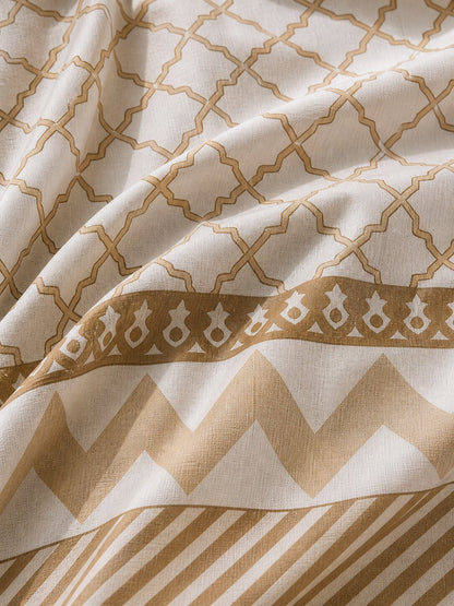 CROFF Premium Cotton Bedsheet King Size (90 x 108 inches) | 2 Pillow Covers Included